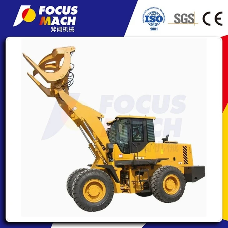 15t 20t 23t Front End Wheel Loader With Log Grapple / Timber Grapple factory